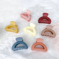 MIO Plastic 6cm Matte Candy Color Hair Claw Clips for Girls Women Hair Claw Clamps Hairpin