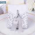 Silver gold Wedding Party Favor Party Decoration candy boxesgift boxescake boxes candy bag with gift ribbons