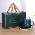 OEM USB Portable Electric Ceramic Constant Temperature Mug Set 55 Degree Thermostat Cup Warm Cup with Heating coaster