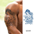Wholesale Herbal Genipin Juice Ink Water Transfer Paper Tattoo Symbols Minimalism Tattoos Temporary Last 10-15 Tattoo Stickers