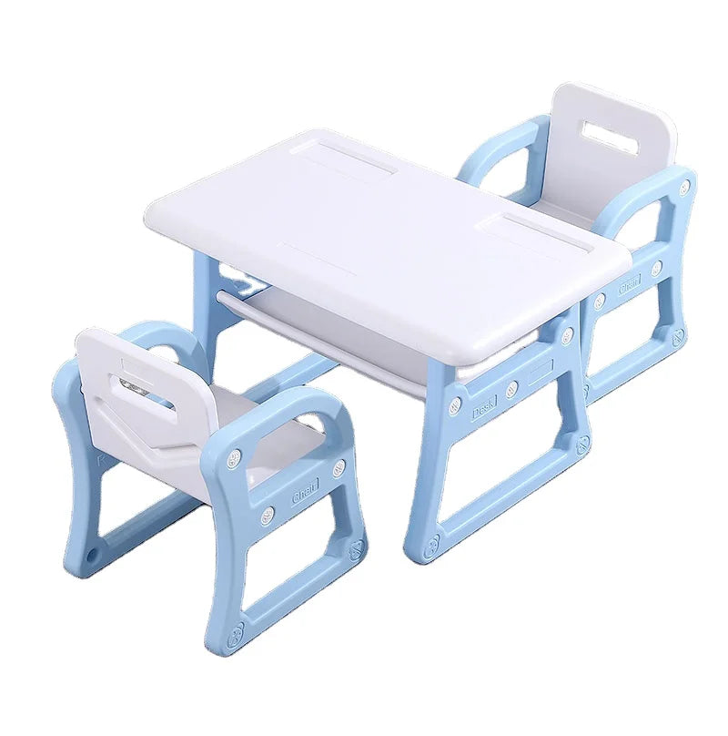 Updated Children Furniture Learning Kids Ergonomic Table and Chair for Studying