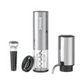 Hot Seller New 2025 Luxury Gift Stainless Steel Electric Wine Opener Set Multifunction Corkscrew Foil Cutter Wine Aerator Pourer