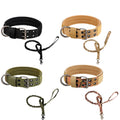 Adjustable Nylon Tactical Dog Collar with Custom Logo Personalized Design Pet Traction Rope for Hunting Accessories MegaBDM