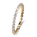 Factory Price Jewelry 10K 14K 18K Gold Wedding Band DEF VS SI Lab Grown Diamond Eternity Ring for Women