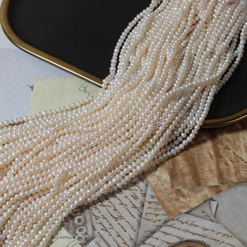 Natural Freshwater 4-4.5mm Potato Pearls Accessories High Quality Loose Pearl Accessories for Necklace Bracelet