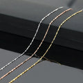 Wholesale Fashion Jewelry S925 Sterling Silver Necklace Italian Gold Plated Ingot Chain Necklaces Man Treasure Ingot Shape Chain