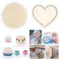 Natural Wooden Basket Bottom Round Circle Blank Crochet Basket Wood Base for DIY Basket Weaving Crochet Supplier