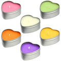 Wholesale Silver Gold Candle Making Candy Gift Packaging Clear Window Lid Metal Heart Tins