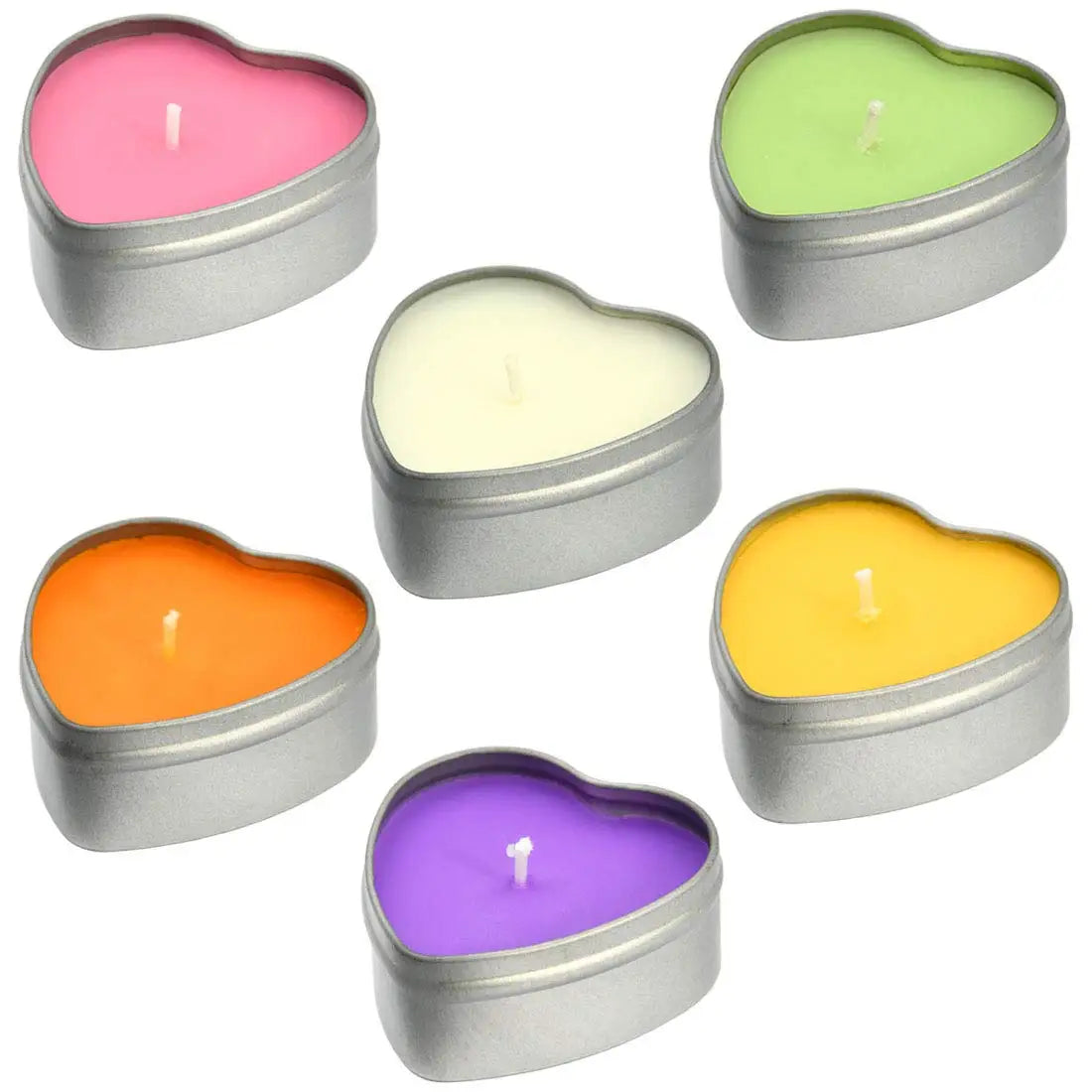 Wholesale Silver Gold Candle Making Candy Gift Packaging Clear Window Lid Metal Heart Tins