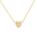 Fashion Pendant Necklaces 925 Sterling Silver Heart Diamond Necklace Full Zircon Gold Plated Necklaces for Women Valentine's Day