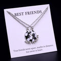 Best Friend Wishbone Angel Wing Owl Elephant Key Heart Mountain Butterfly Dragonfly Friendship Soccer Necklace for Friends