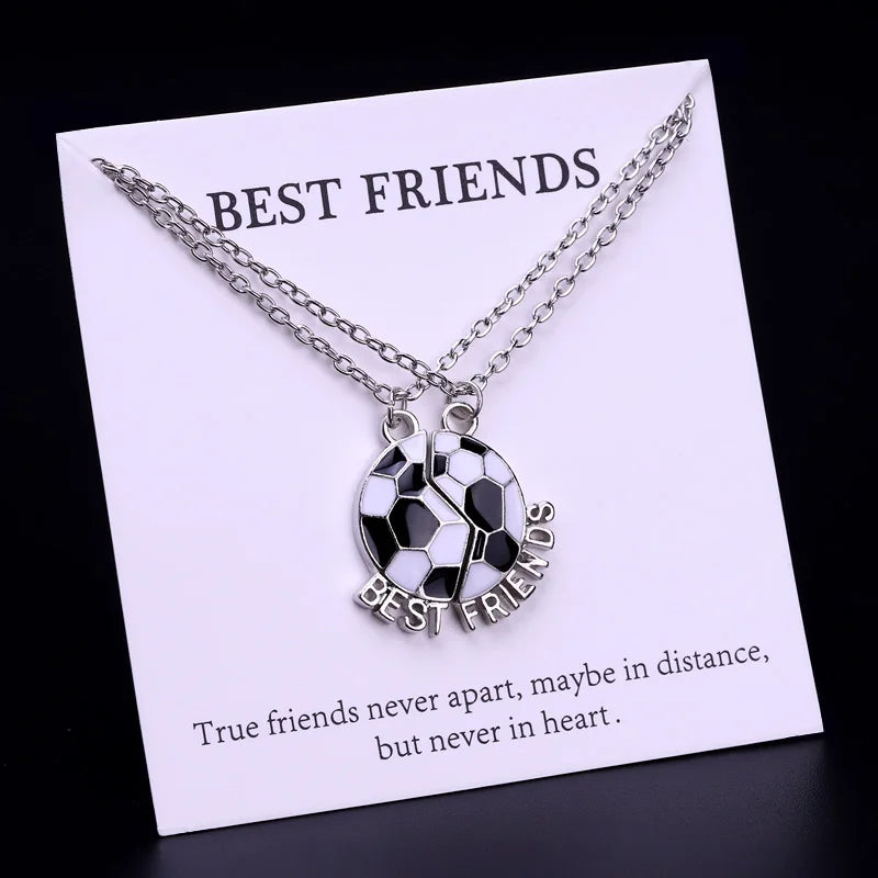 Best Friend Wishbone Angel Wing Owl Elephant Key Heart Mountain Butterfly Dragonfly Friendship Soccer Necklace for Friends