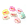Colorful Sea Shell Mermaid Resin Charms Beads Cartoon Cowry Sea-maid Fairy Garden Gifts Kids Dollhouse DIY Ornament