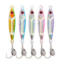 30g 40g 60g 80g Glow Metal Casting Jig Lure Fishing Jigging Fishing Lures with  Spinner Spoon