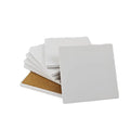 Blank Ceramic Coaster Unglazed Matte Cork Base Square Anti-Slip Heat-Resistant Fit for Souvenir UV Printing Anniversary Gifts