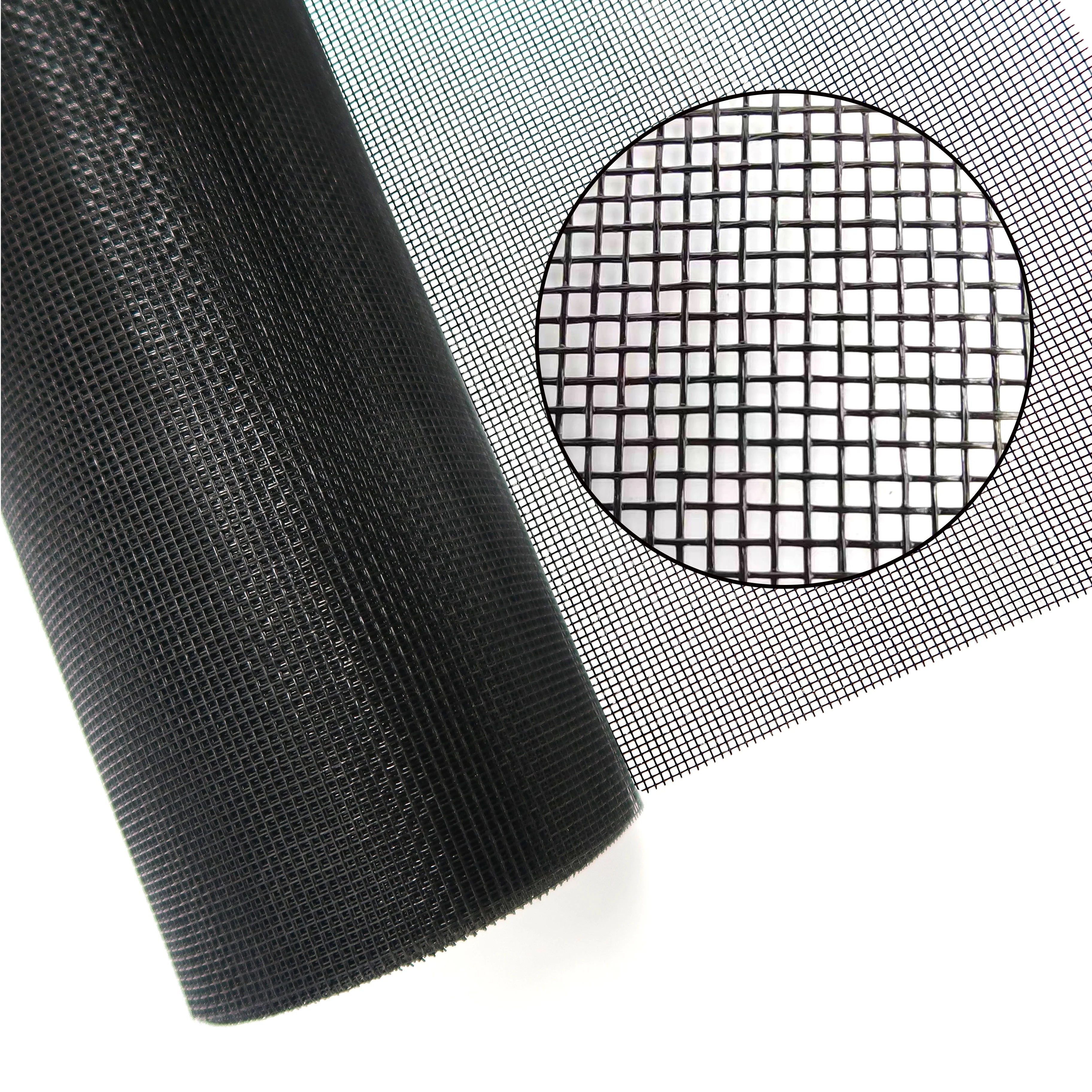 Modern Design Fiberglass PVC Coated 18x16 Mesh Silver Grey Window Screen with 5+ Year Warranty