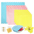9 Pack Plastic Free Food Packing Beeswax Wraps  Bees Wax Packing  Fabric
