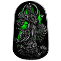 Certified Grade a Natural Ink Green  Jadeite Riding Dragon Guanyin Dragon Brand Jade Pendant Ice Seed Pendant Jade Pendant  2