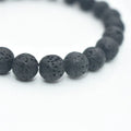 Natural Healing 4mm-8mm Lava Gemstone Essential Oil Bracelet for Men Lucky Beads Perfume Charm Bracelet Fashion Accessory