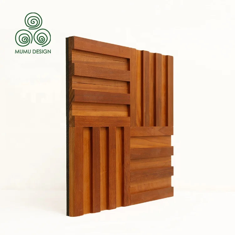 MUMU 3D Vintage Rustic Decorative Interior Home Theater Brick Wooden Wall Coverings Board Panel for Facade