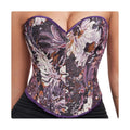 Hot Selling Painting Brocade Waist Training Vintage Corset Bustier Top Wear Outside Women's Floral Corset Victorian