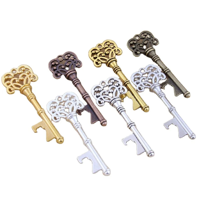 Key Shape Bottle Opener New Alloy Bottle Opener Key Pendant Wedding Vintage Bottle Opener Gift