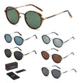 2025 Retro Fashion Polarized Sunglasses UV400 Scratch Resistant Steampunk Circle Vintage Design Metal Eyewear for Men Ladies Men MegaBDM