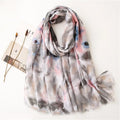Polyester Chiffon Scarf Wholesale Printing Fashion Ladies Dress up Long Spring Shawl for Women Luxury