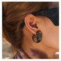 Fashion Jewelry Acrylic C-shape Earrings Transparent Resin Hoop Earrings for Womens Girls
