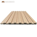 Foshan Factory Low VOC 150 Wood Texted Flute Bamboo Wood Fiber Wall Panels WPC Solid Grille