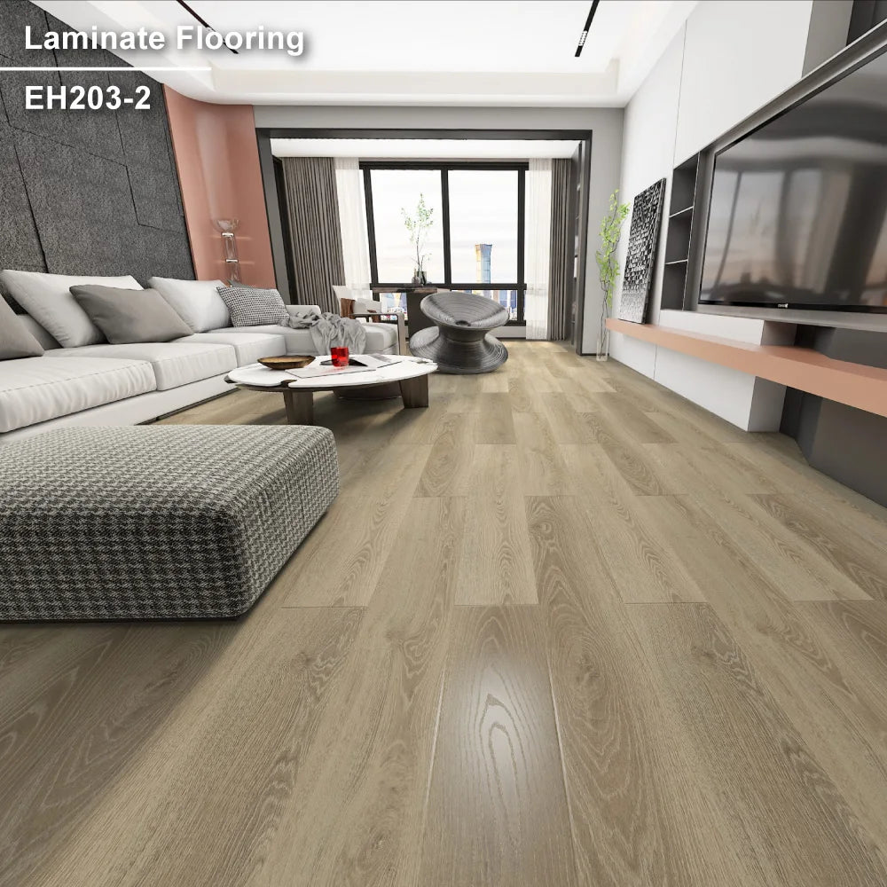 Wide 8mm 12mm Moisture Resistant Mdf Composite Laminate Flooring Boards