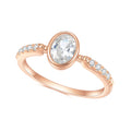 OL0910 China Jewelry Factory Direct Sale 925 Sterling Silver 5x7 OvalMoissanite Diamond Gold Plated Rings for Gift