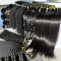 Deep Body Wave Kinky Curly Cuticle Aligned Human Hair Weft Natural Unprocessed Raw Virgin Mink Straight Brazilian Hair Bundles