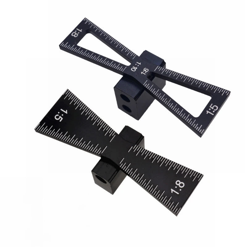 Dovetail Marker Scriber With Scale Dovetail Template Woodworking Joint Gauge Hole Locator