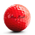 OEM Color Golf Ball 3 Layer 4 Piece 5 Pcs Tournament Golf Ball Bright Red Urethane Balls