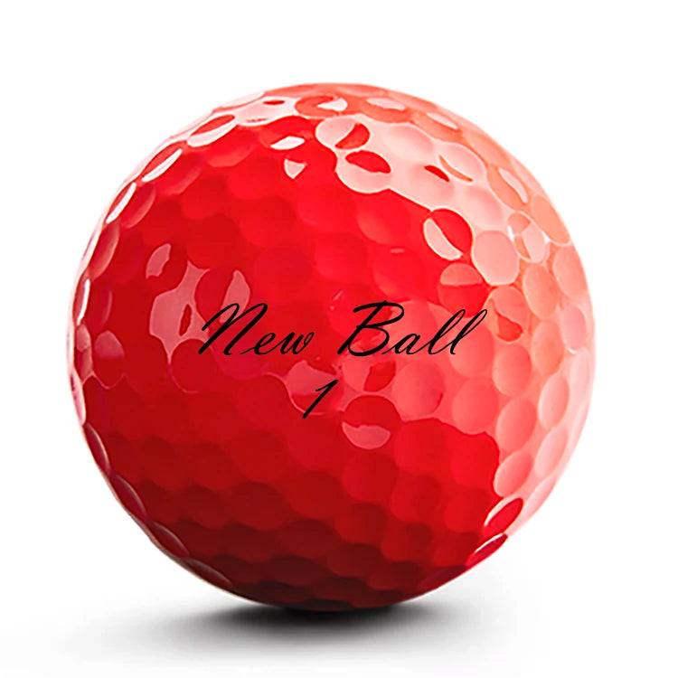 OEM Color Golf Ball 3 Layer 4 Piece 5 Pcs Tournament Golf Ball Bright Red Urethane Balls