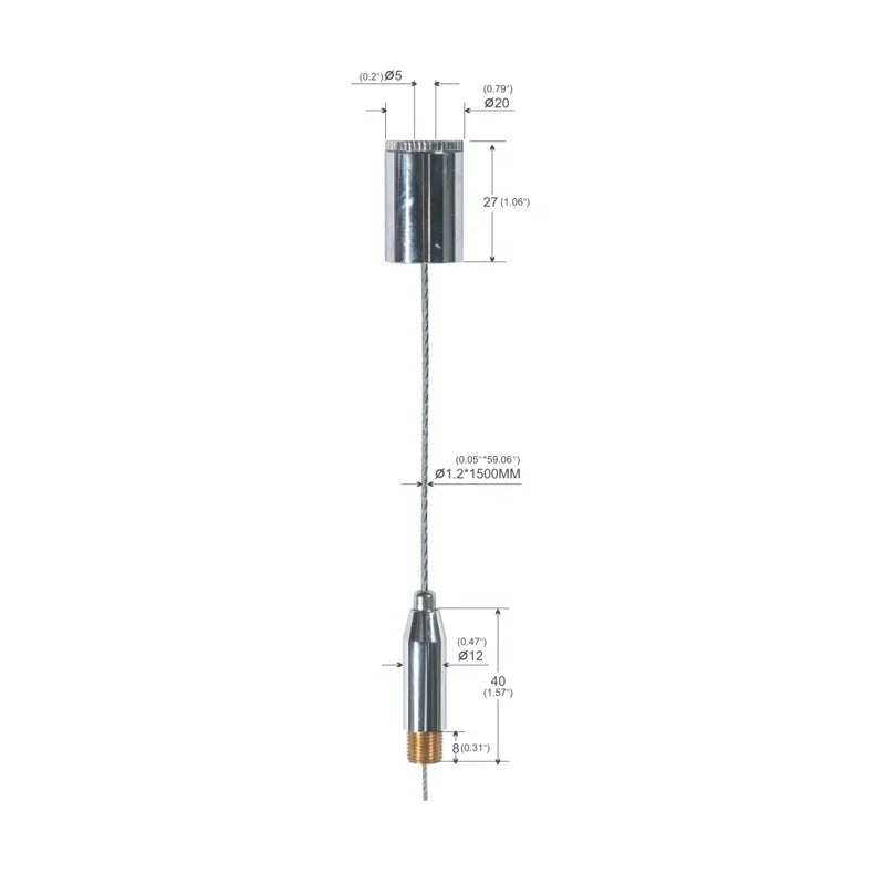 Customized Steel Wire Lighting Hanging Suspension Ceiling Suspension Kits Cable With Gripper