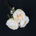 T040 Hot Sale Artificial Burnt Real Touch Broccoli Rose 3 Sticks Wedding Bouquets Home Faux Flower Floral Arrangement for Sale