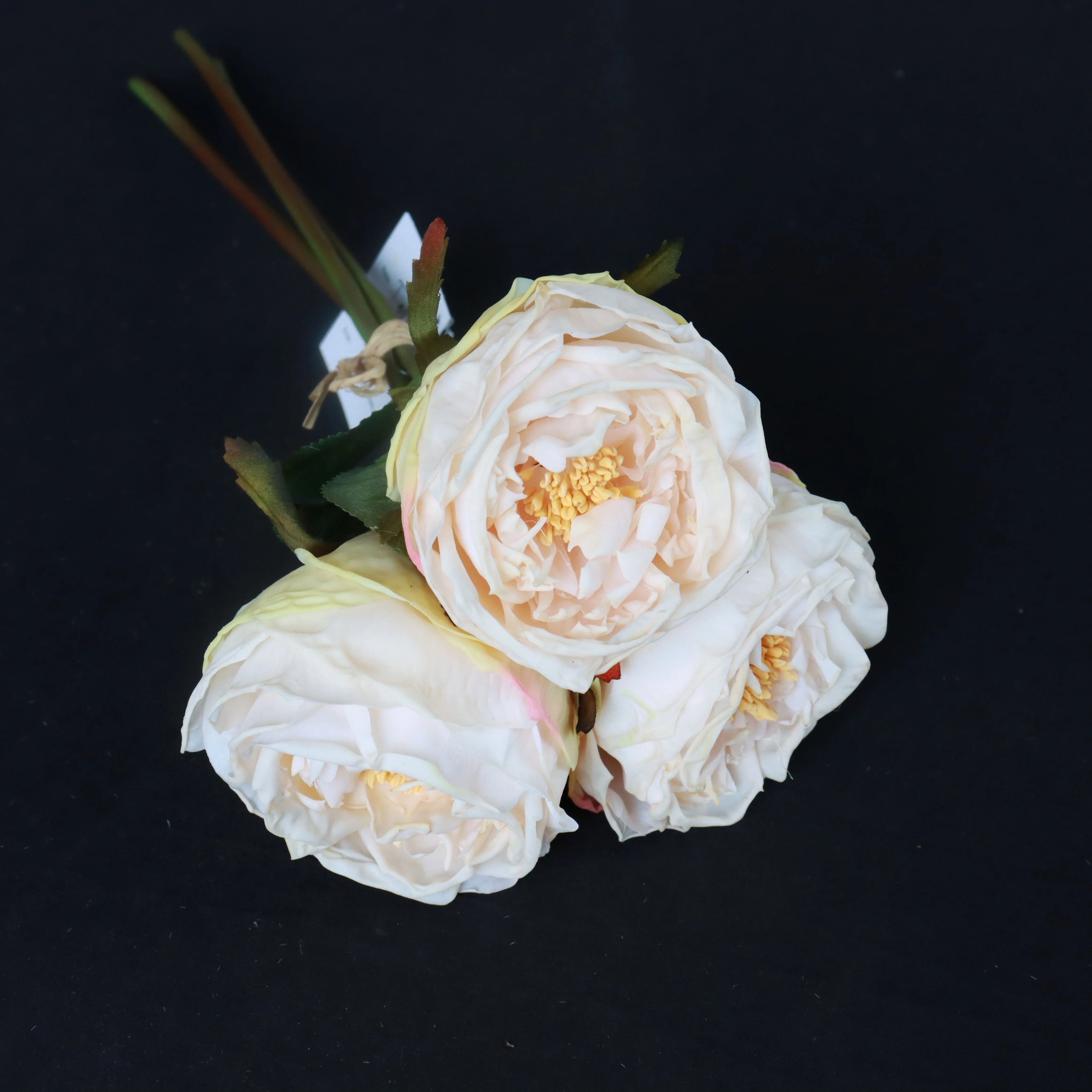 T040 Hot Sale Artificial Burnt Real Touch Broccoli Rose 3 Sticks Wedding Bouquets Home Faux Flower Floral Arrangement for Sale