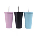 Wholesale Rubber Painting Customized Double Wall 304 Stainless Steel Coffee Mug Insulated Tumbler Bottle Thermal Coffee Cups
