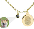 Personalized Jewelry Drop Shipping Personalized Name Necklace Stainless Steel Fingerprint Necklace for Baby and Children