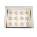 XJH 12 Cavities Cupcake Box Fancy 12 Holes Clear Lid Cupcake Boxes and Packaging White Card Paper Dessert Box for Party Wedding