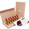 Kraft Cardboard Packaging Lipstick Lip Scrub Lip Oil Set Luxury Lip Balm Display Box with Mirror
