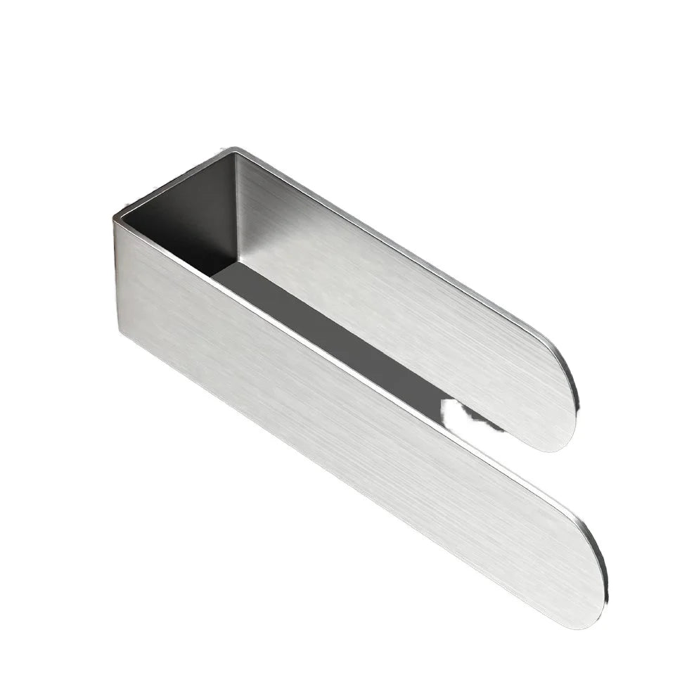 Stainless Steel Single Towel Holder Rack Bar 50cm Modern Design No Drilling Self Adhesive Towel Rod for Bathroom