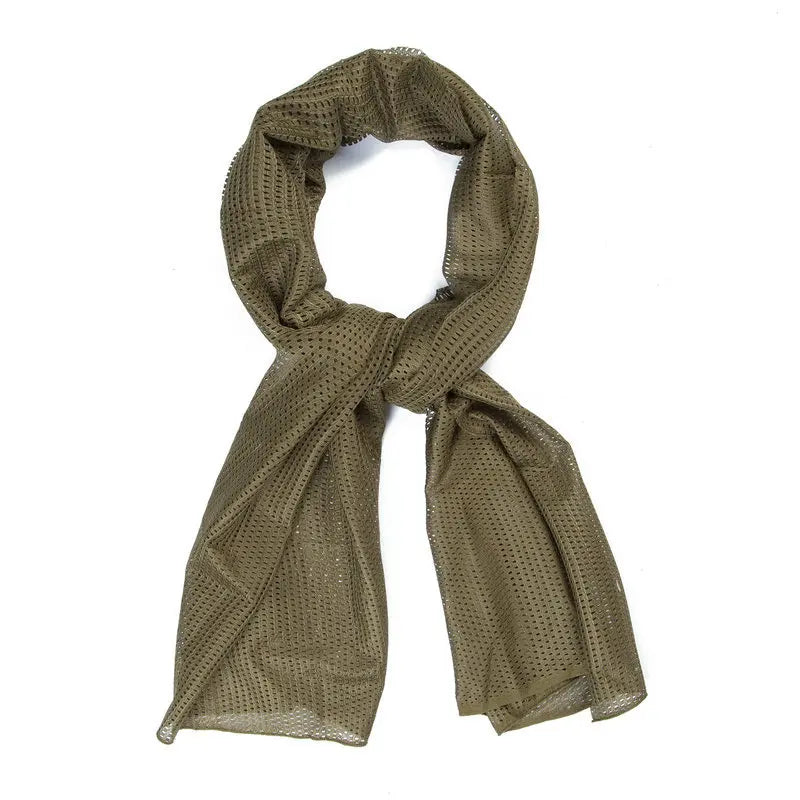 Tactical Camouflage Netting Scarf-Camo Mesh Veil for Survival Games Polyester/Cotton 160x50cm