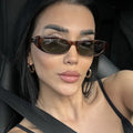 UNOC Luxury Retro Sunglasses Small Frame Fashion Wholesale Women Men Custom Sun Glasses Plastic Material