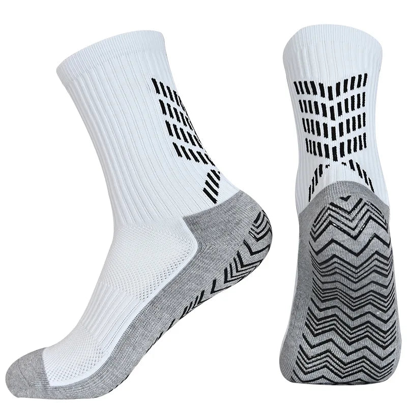 OEM Custom Logo Basketball Elite Sports Sox Men Athletic Grip Towel Bottom Crew Football Soccer Anti Non Slip Socks