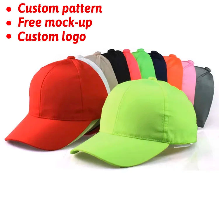 Summer Breathable and Quick Drying Fabric Sports Hats Store 6 Panel Fitted Adjustable Buckle Flex Baseball Cap