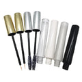 12ml Empty Mascara Tubes PETG Plastic Gold Silver Eyelash Liquid Container Frost Clear Black Eyeliner Tube With Wand