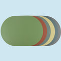Food Grade Silicone Placemat Oval Shaped Customised